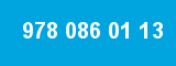 978 086 01 13 978 086 01 13